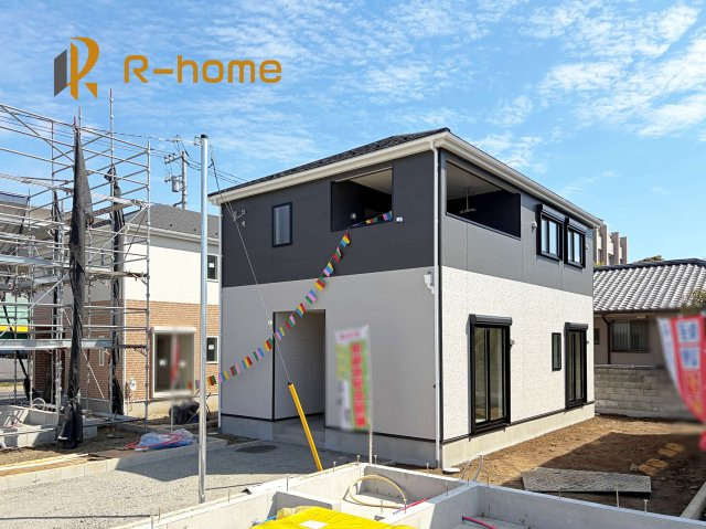 土浦市生田町第4　新築戸建て　3号棟の外観|まもなく完成！実際の室内をご見学いただけます♪