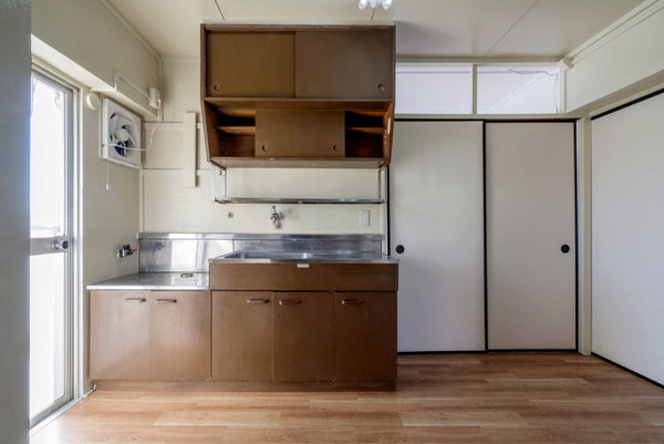 ビレッジハウス仁左平2号棟のキッチン|ビレッジハウスの同一物件・同一タイプの間取りの写真です