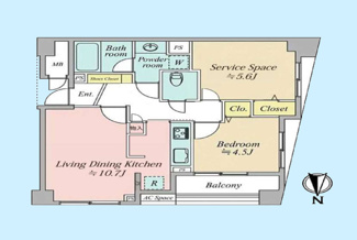 【間取り】 | クレッセント麻布Ⅱ