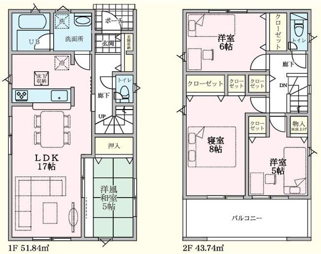 【間取り】 | 熊谷市原島第１　 | 間取図