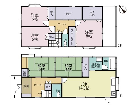 東区石山3丁目　中古戸建の間取り