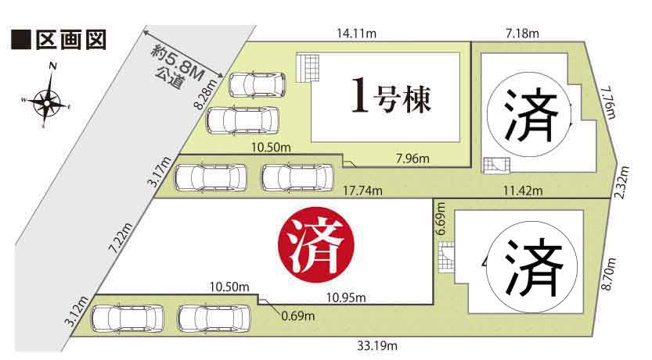 【区画図】 | 新築一戸建て「小田原市栢山24-1期」