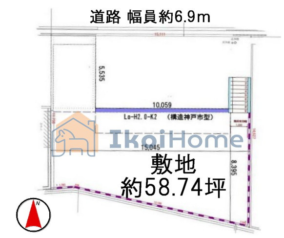 明石市大久保町大窪　土地の土地図|●年中無休：当日予約可●敷地面積広々約58.74坪！お車5台駐車も可能です！