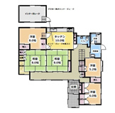 米沢市下花沢３丁目　二階建て中古住宅の画像