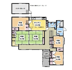 米沢市下花沢３丁目　二階建て中古住宅の画像