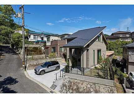 西区田方１丁目の前面道路含む現地写真