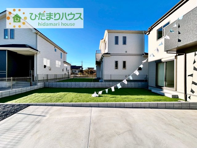 【庭】 | 土浦市烏山4丁目　新築戸建　B号棟 | 家族みんなで広～いお庭でバーベキューが楽しめます(^^♪