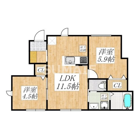 アヴニール大宮の間取り|間取図☆