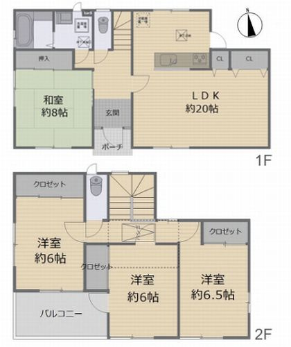 【間取り】 | 【仲介手数料０円】小田原市蓮正寺　中古一戸建て | 小田原市蓮正寺　中古一戸建て