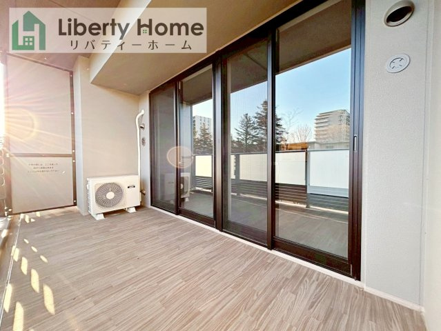 つくばグランヴィラ　中古マンションのバルコニー