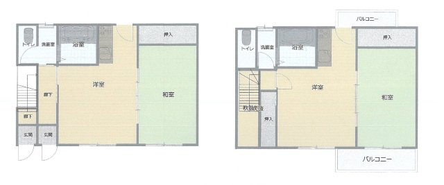 和歌山市加太・ｵｰﾅｰﾁｪﾝｼﾞ中古戸建・54633の間取り