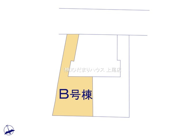 見沼区東大宮6丁目48番　新築戸建　ハートフルBの区画図