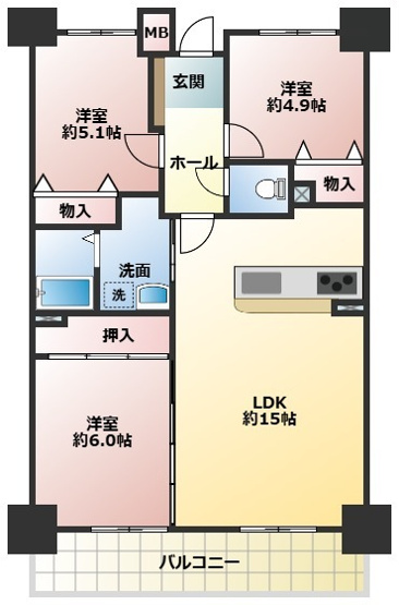 【間取り】 | アメニティ田崎