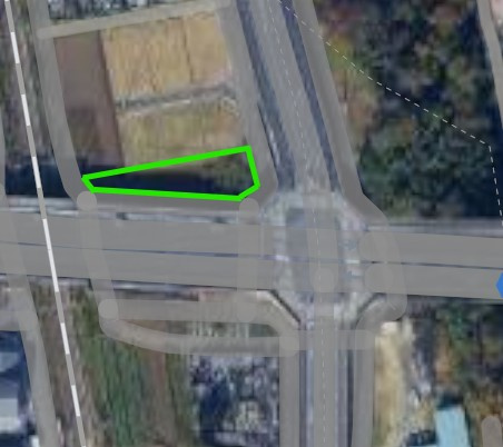 吉岡町大久保売地（上毛大橋北）の区画図