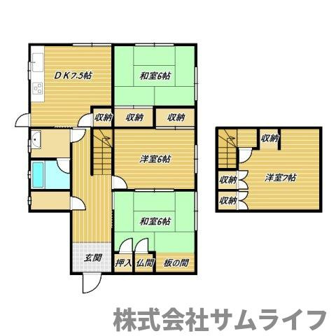 【間取り】 | 潤野4DK戸建