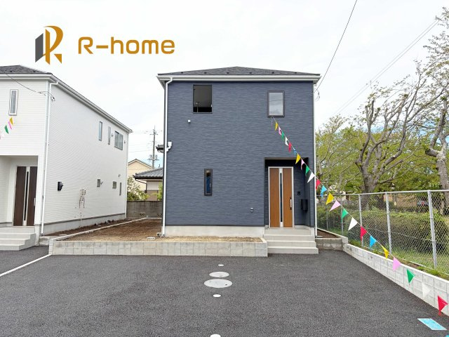 ひたちなか市平磯遠原町第2　新築戸建て　1号棟の外観|建物完成いたしました！ご予約で『平日』や『夕方』などでもご見学可能です！