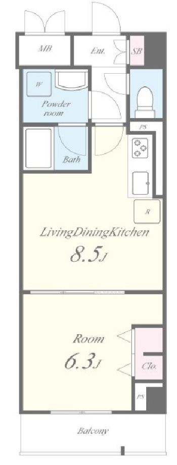 JPT RESIDENCE の間取り