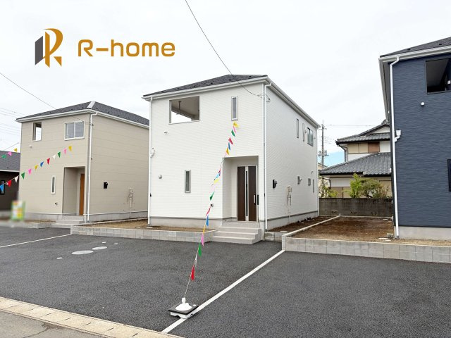 ひたちなか市平磯遠原町第2　新築戸建て　2号棟の外観|ご予約を頂ければ、『平日』はもちろん『早朝』や『夜間』もご見学可能です♪お気軽にお申し付けください♪