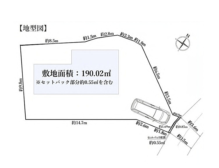アスレチック感ある広さに眺望もGOOD！庭の活用したい方は注目デス！『保土ケ谷区鎌谷町』新築戸建の区画図