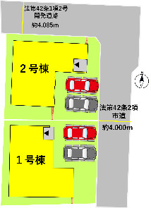 よかタウン／東区花立５丁目１期／１号棟の区画図