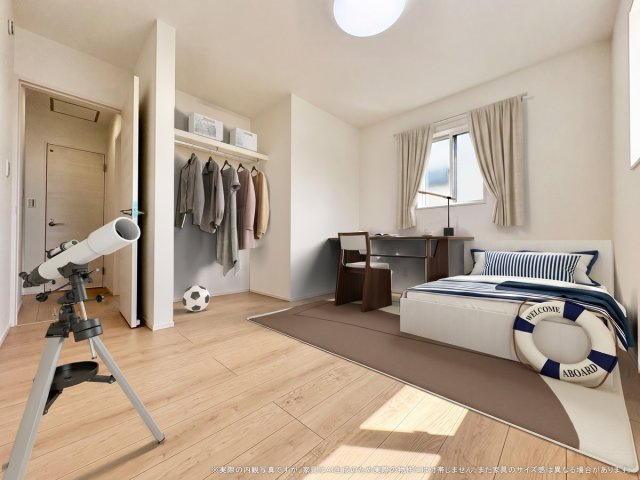 【洋室】 | 【洋室　CG家具設置イメージ】
※画像内に含まれる家具家電はCGで作成されたイメージです。実際の物件には付帯しません。
