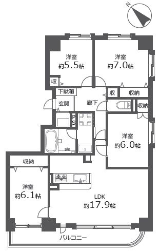 【間取り】 | 愛富丘館