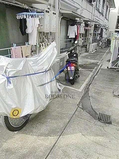 二光荘のその他共用部分|自転車置き場です。