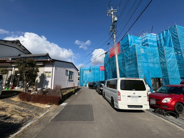 タマタウン　岐阜市上土居３丁目Ⅶ　全４区画分譲の前面道路含む現地写真|「現地（2026年1月13日）撮影」　
■前面道路　
■ヤマダ不動産　株式会社リライフ