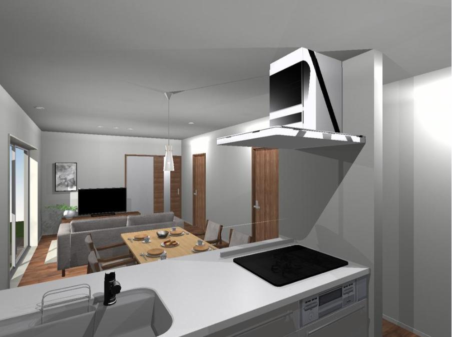 笠間市大田町　新築戸建　2号棟の完成予想図