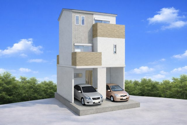 松川町3階建プラン　建築条件付土地