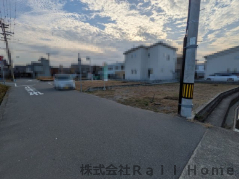 姫路市網干区浜田　売り土地の前面道路含む現地写真