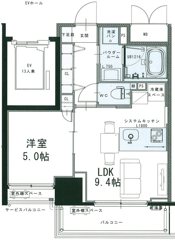 Wave on Horie Towerの間取り