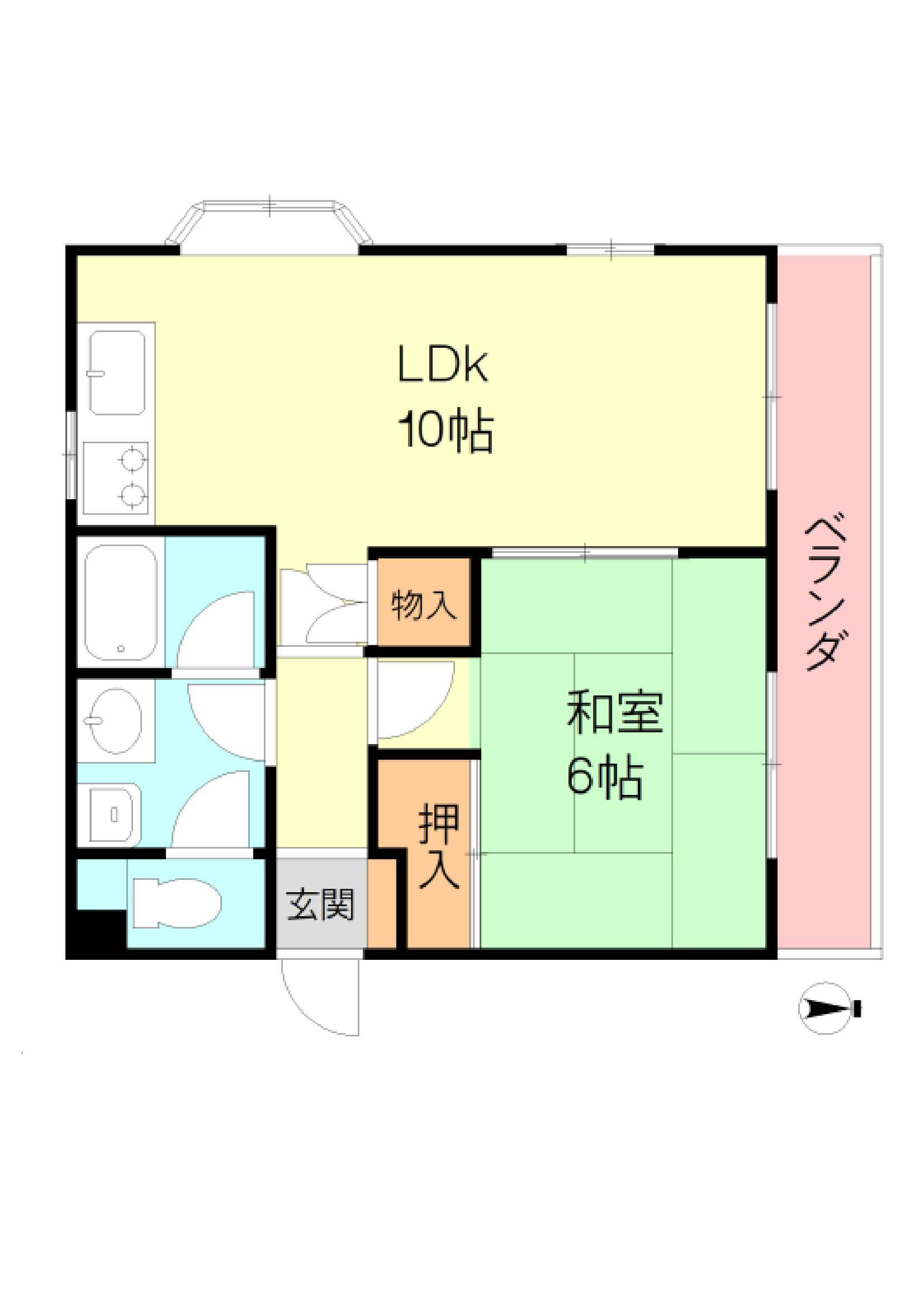 ベルデュール伊丹の間取り