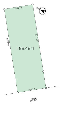 ~建築条件なし~ 桜が丘1丁目売地 B区画の画像