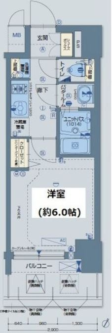 グランカリテ北大阪リヴィエの間取り