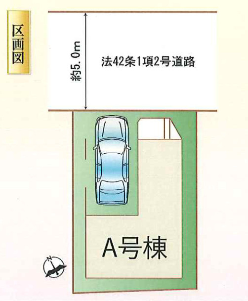 新築／富士見市鶴馬　全１棟の区画図|駐車１台可能！（車種による）