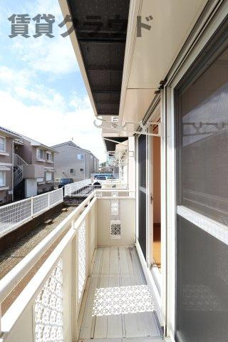 サンモールおゆみ野　Ｂのバルコニー|お洗濯にも便利なバルコニー付き