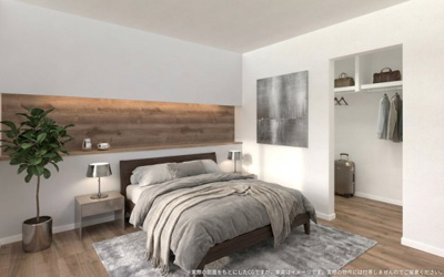 【完成予想図】 | 【主寝室　イメージパース】
※画像は設計図面を基に作成したイメージです。