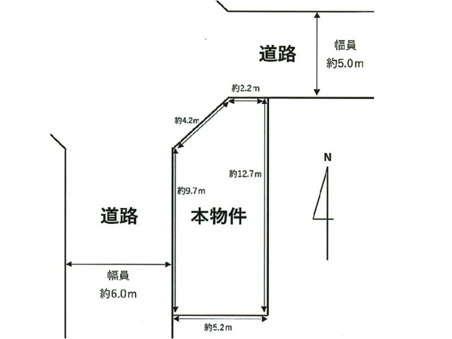 【土地図】 | 山科区東野竹田　売地（建築条件付き）