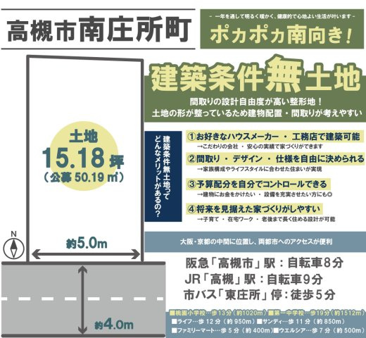 南庄所町　建築条無土地の区画図