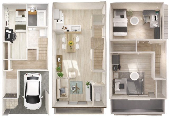 南庄所町Bプラン　建築条件付土地の参考プラン|【間取り/イメージパース】