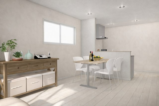 南庄所町Bプラン　建築条件付土地の完成予想図|【LDK16.22帖/イメージパース】