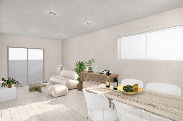 南庄所町Bプラン　建築条件付土地の完成予想図|【LDK16.22帖/イメージパース】