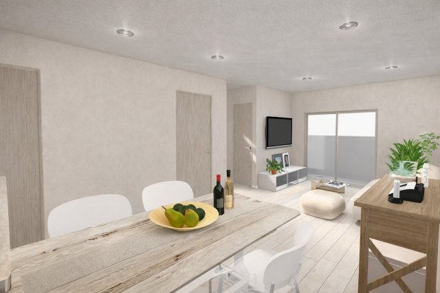 南庄所町Bプラン　建築条件付土地の完成予想図|【LDK16.22帖/イメージパース】