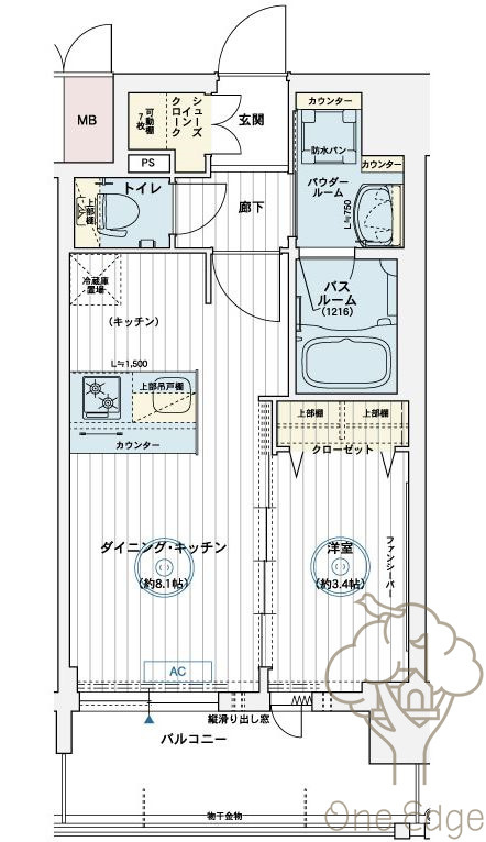 エステムコート梅田・天神橋Ⅳステーションフロントの間取り