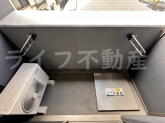 ArtizA森ノ宮D.C.のバルコニー