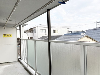 【バルコニー】 | コボリマンション北口 | 7.56平米の広々バルコニー