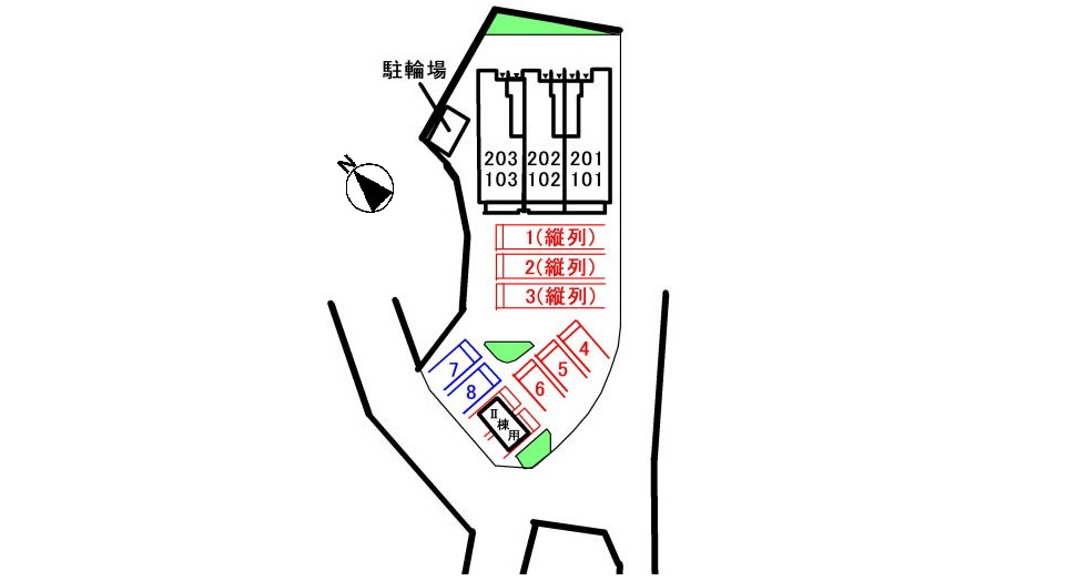 ブリッジ・ヒルズ　Ⅰの駐車場|駐車場