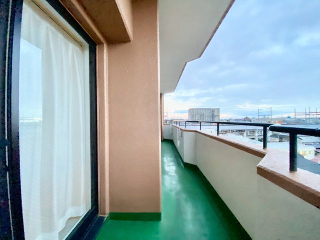 ライオンズマンション河原町第2のバルコニー