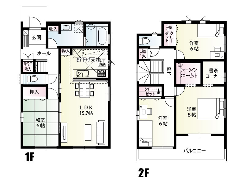 【新築戸建】深谷市宿根　全５棟の間取り